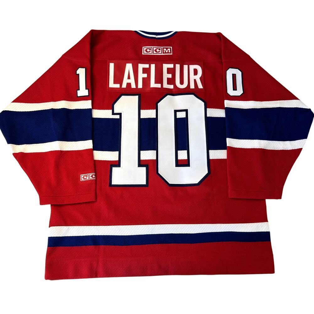 Copied - Guy Lafleur SIGNED Canadiens Red CCM Authentic Jersey - NWOT Size Small